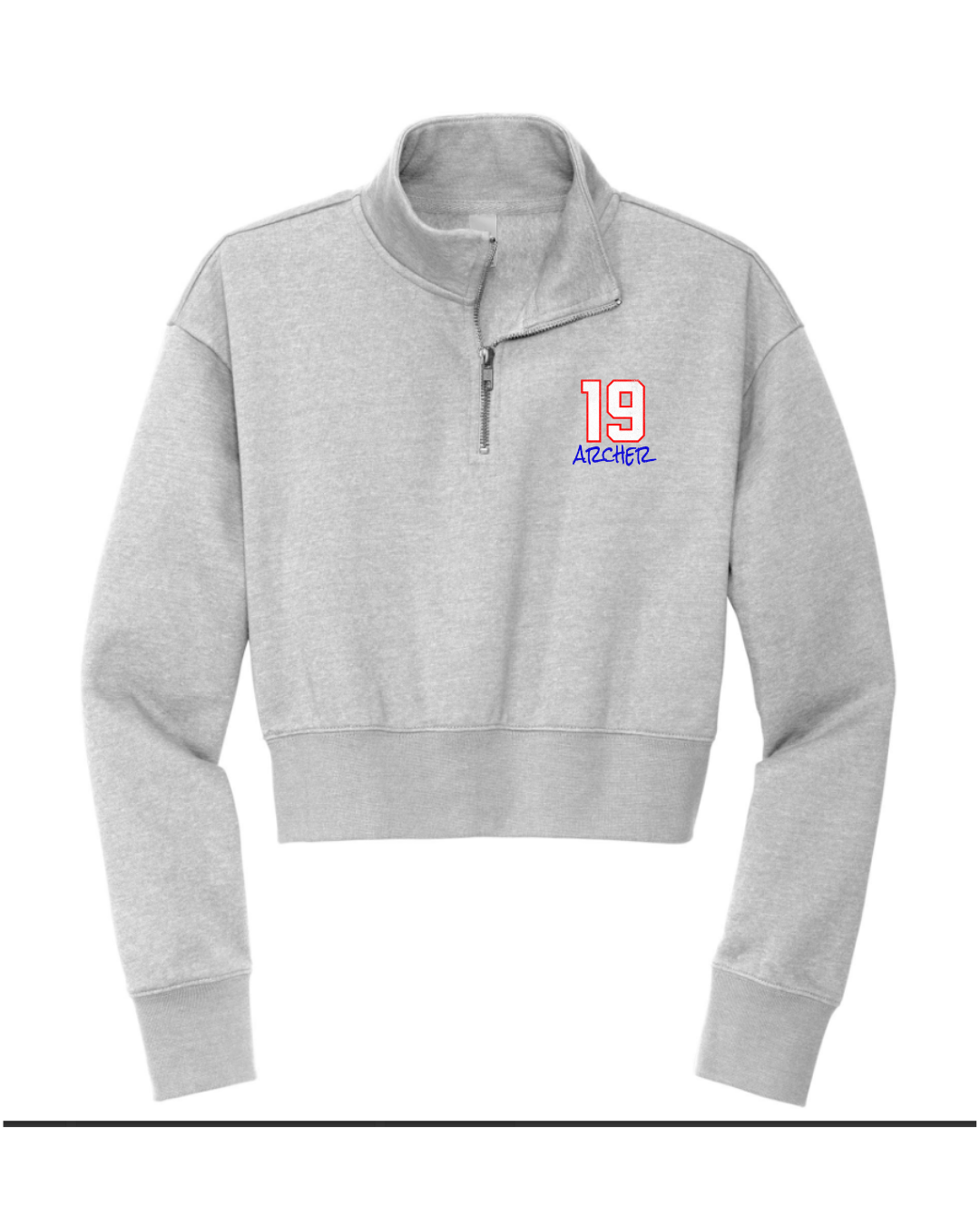 Women's Cropped Sylvania NorthStar 1/4 Zip Up