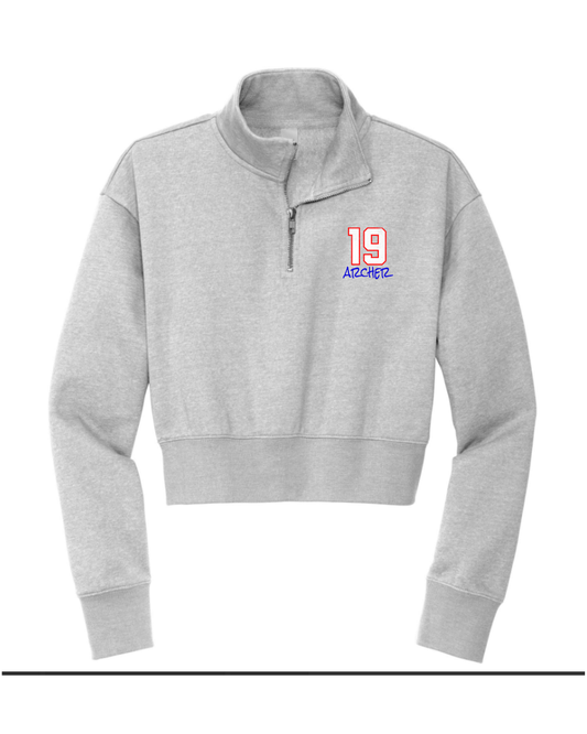 Women's Cropped Sylvania NorthStar 1/4 Zip Up