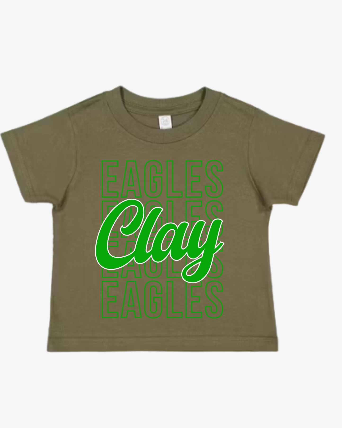 Clay Eagles Tshirt (Toddler-Adult)