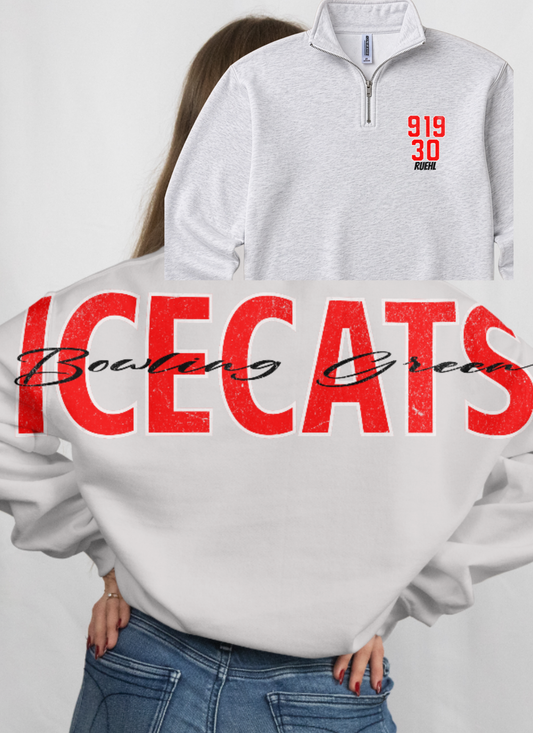 Ice Cat Big Back 1/4 zip up