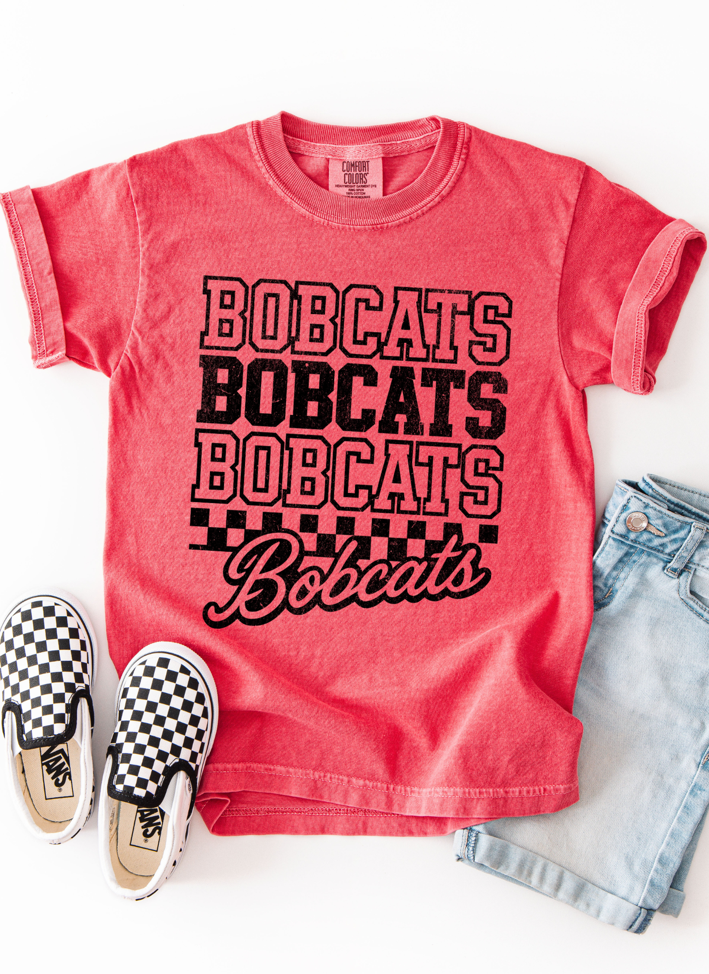 Checkered Bobcats Tshirt