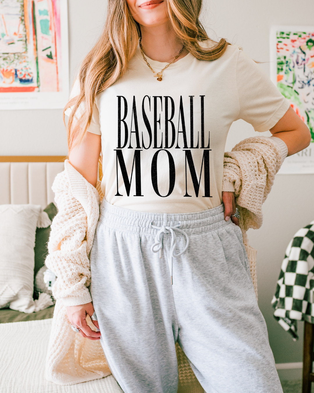 Baseball Mom Tshirt (Crop or Full Length)