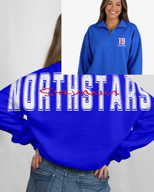 Royal Blue NorthStar 1/4 Zip Up Big Back