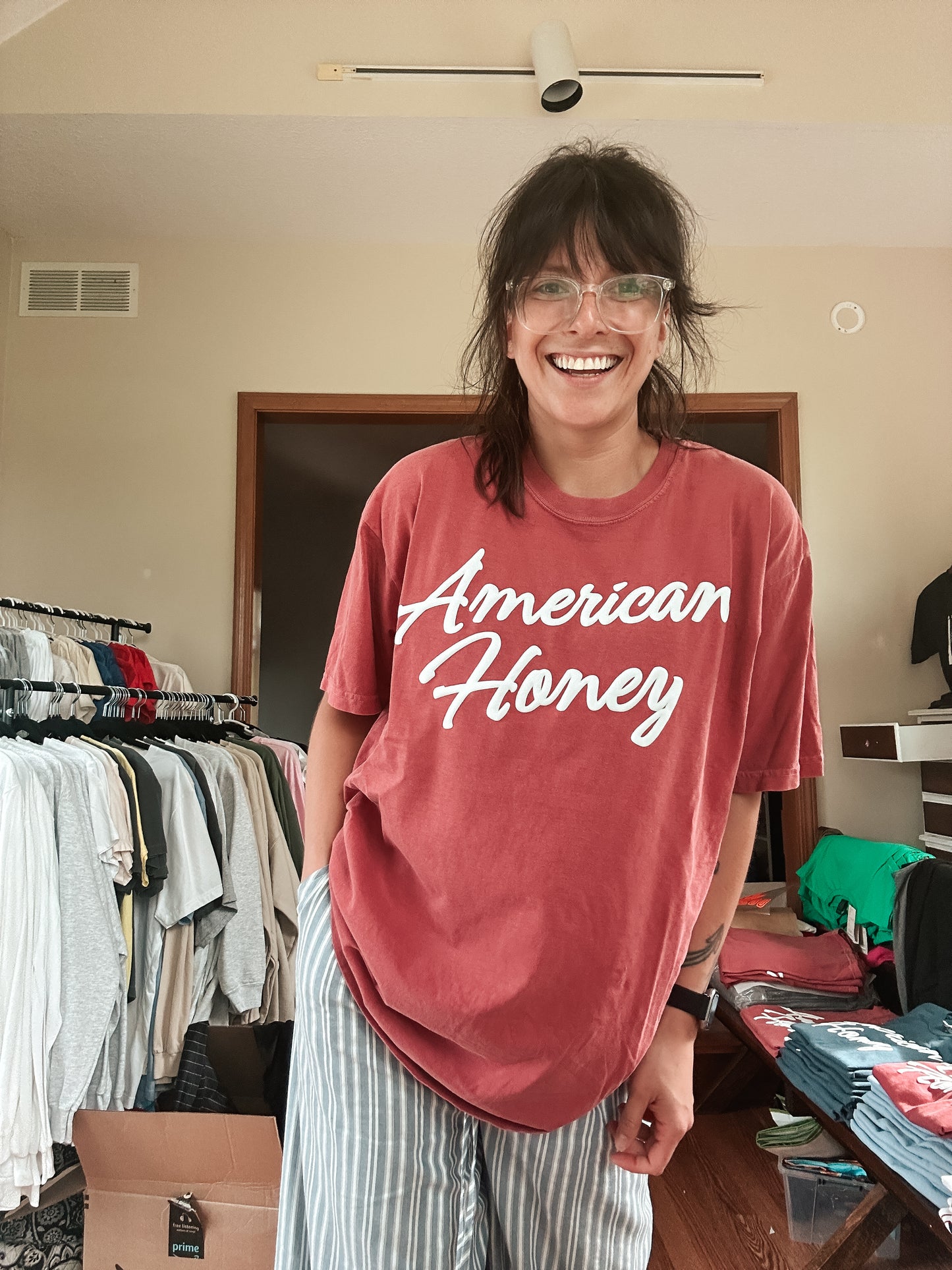 American Honey Puff Print Tshirt