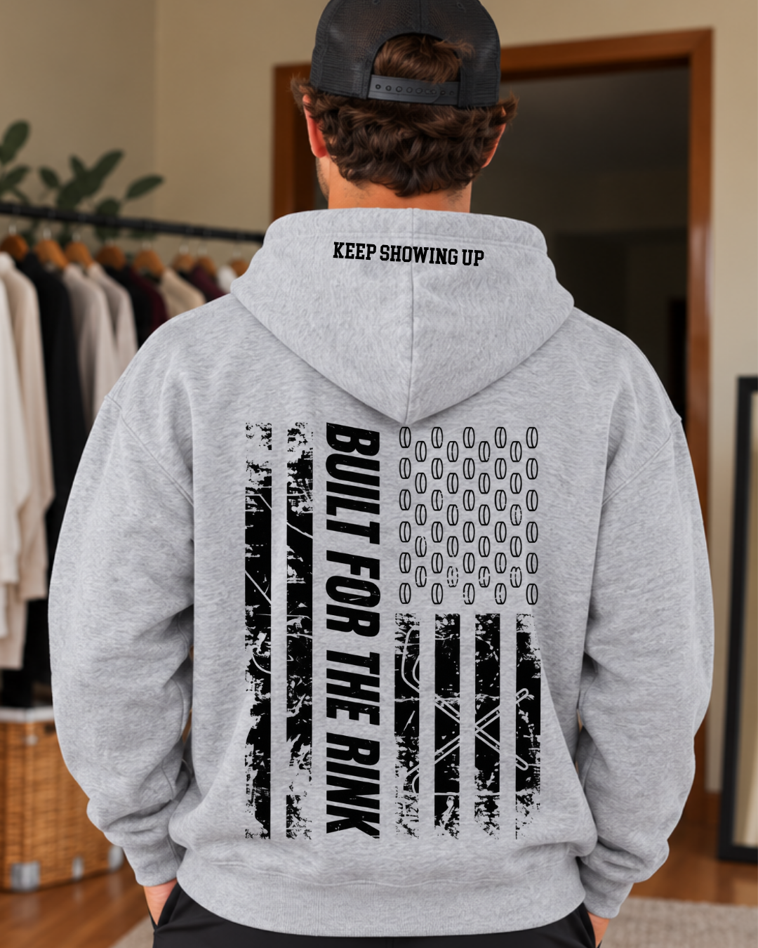 Built for the Rink Hoodie mom and dad