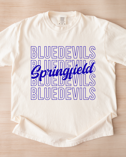 Springfield Blue Devils Tshirt (Toddler-Adult)