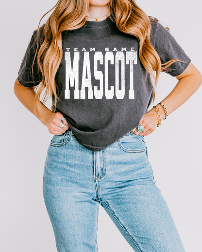 Custom School/Team Cropped Boxy tshirt