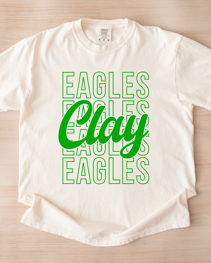 Clay Eagles Tshirt (Toddler-Adult)