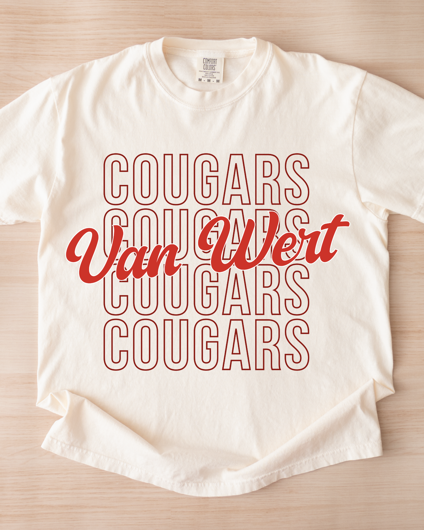 Van Wert Cougars Tshirt (Toddler-Adult)