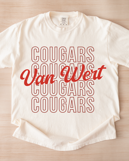 Van Wert Cougars Tshirt (Toddler-Adult)