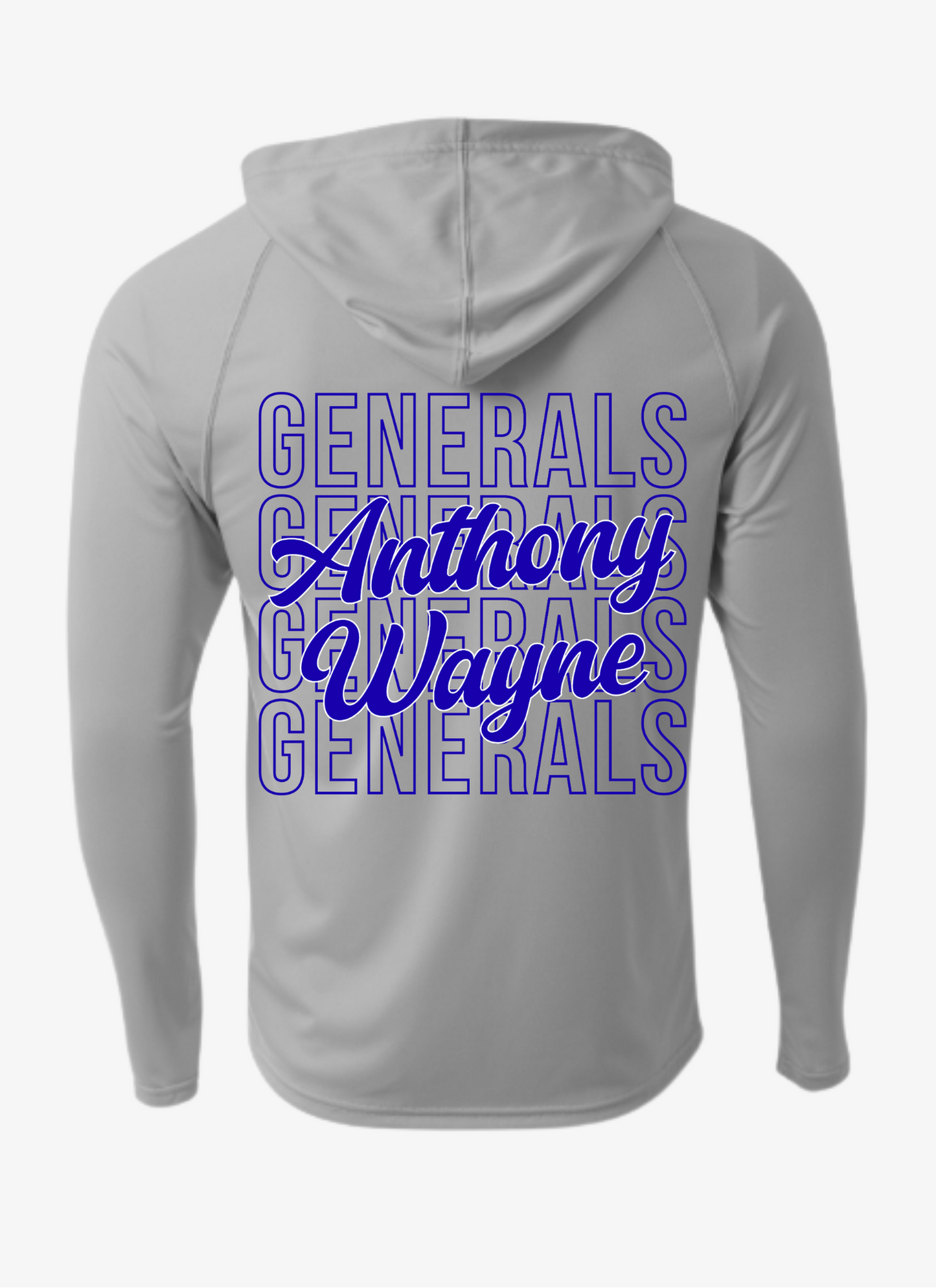 Anthony Wayne Long Sleeved Hooded Tee (youth-adult)