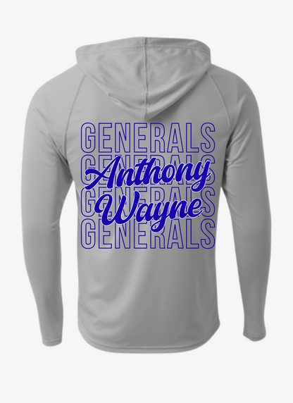 Anthony Wayne Long Sleeved Hooded Tee (youth-adult)