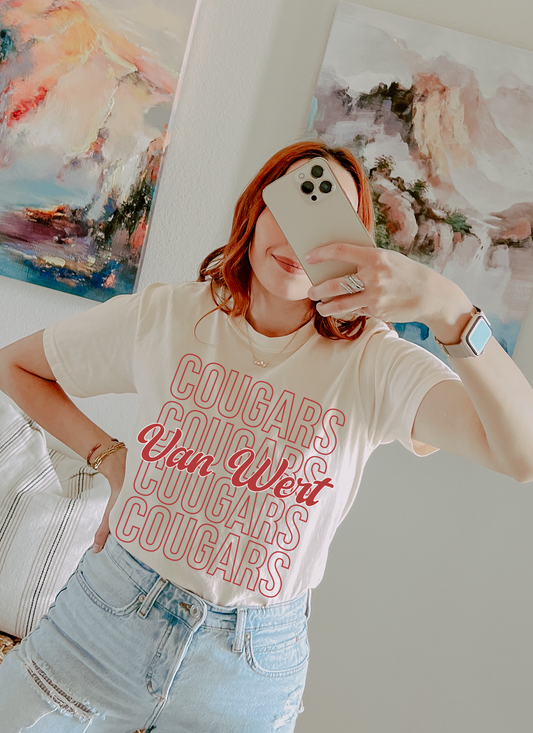 Cougars Adult Tshirt