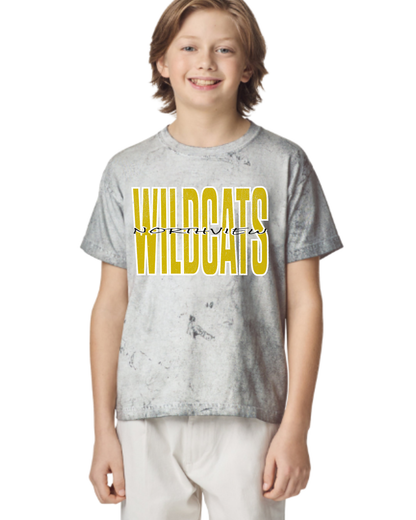 Wildcat (Northview) distressed Tie Die Tshirt