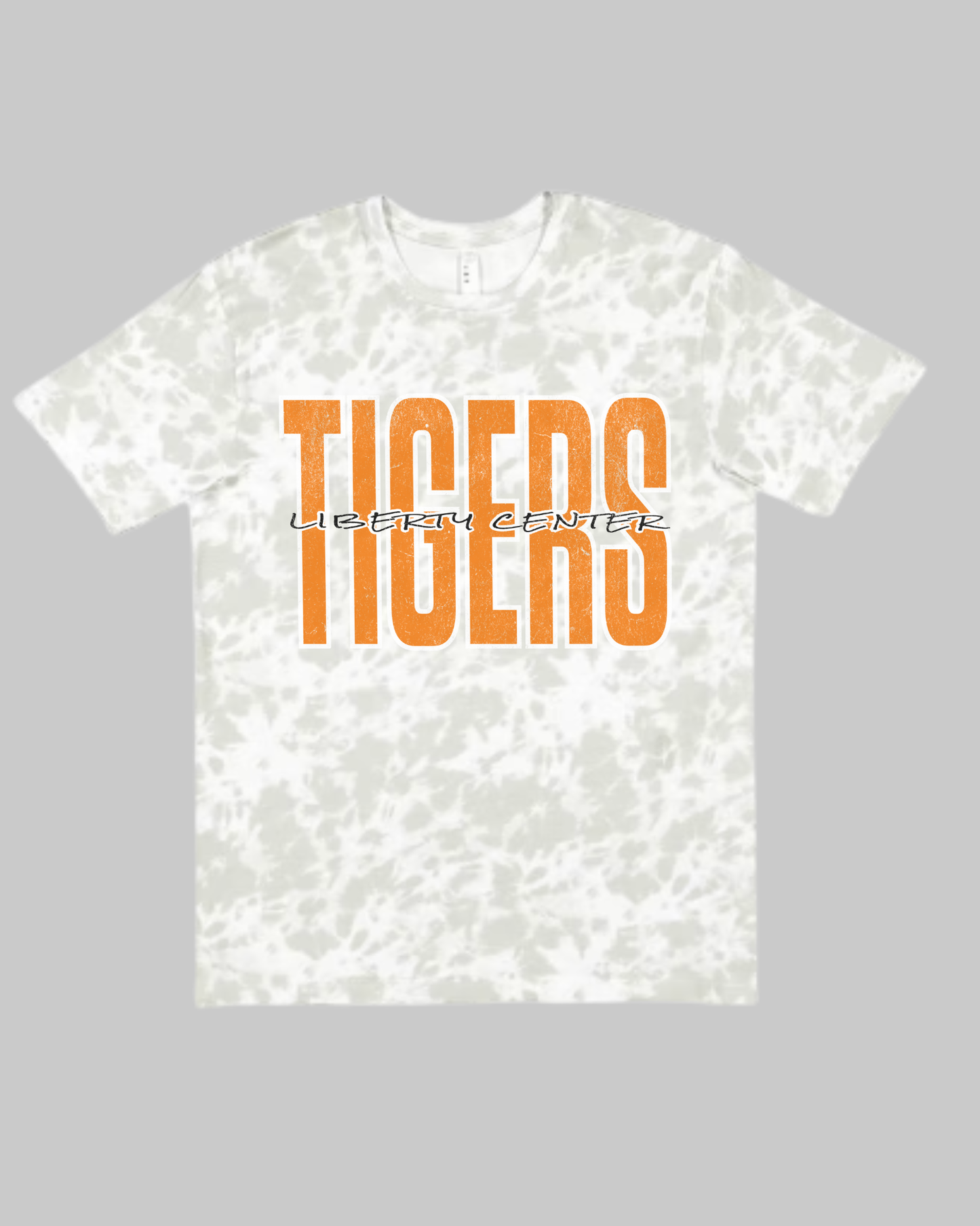 Tigers distressed Tie Die Tshirt