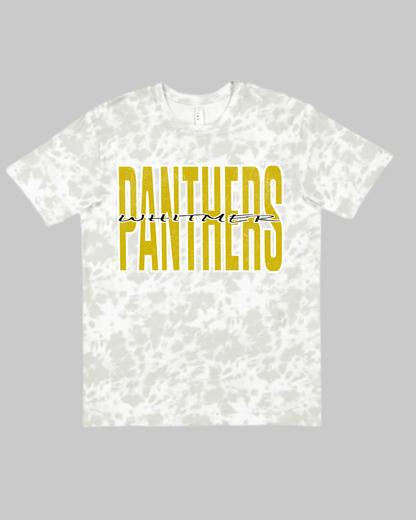 Panthers distressed Tie Die Tshirt