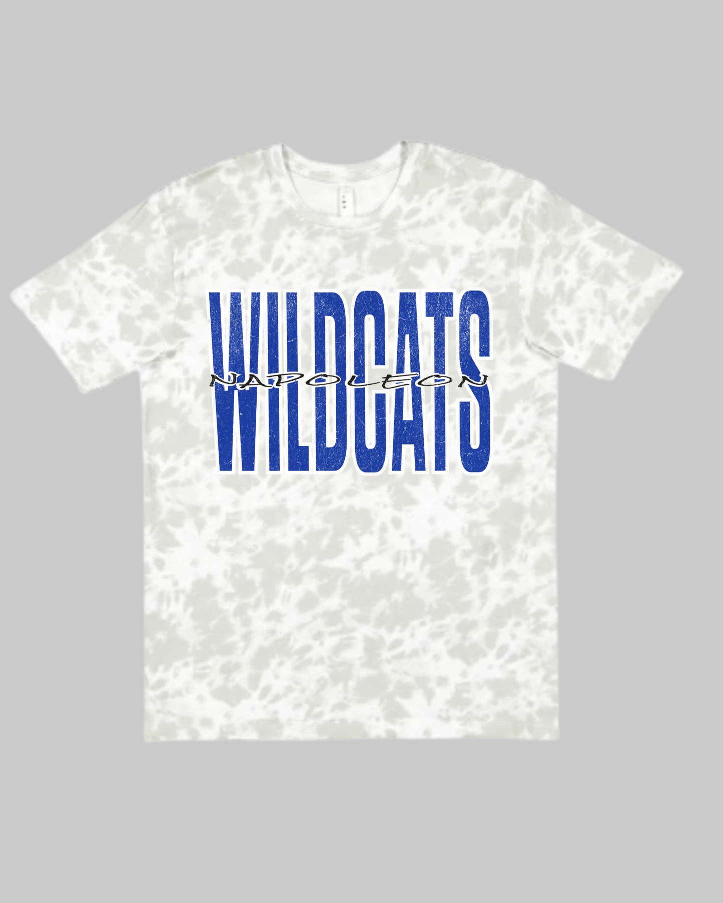 Wildcat (Napoleon) distressed Tie Die Tshirt