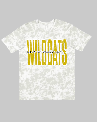 Wildcat (Northview) distressed Tie Die Tshirt