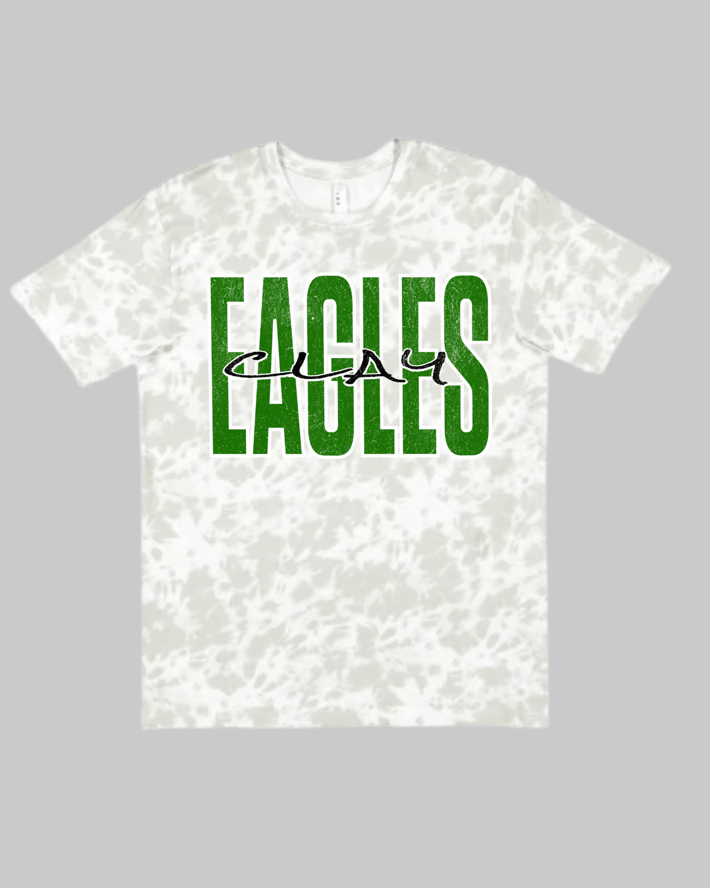 Eagles (Clay) distressed Tie Die Tshirt