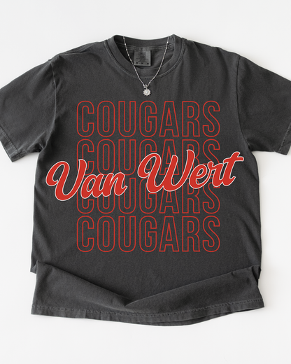 Van Wert Cougars Tshirt (Toddler-Adult)