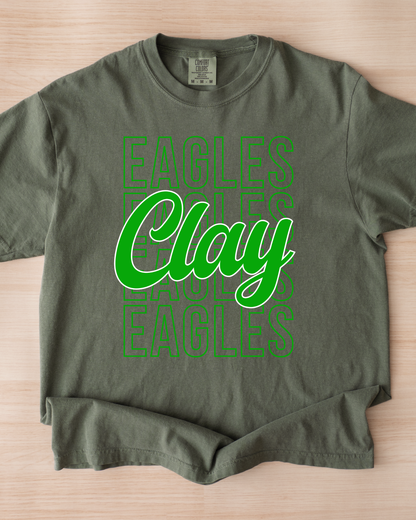 Clay Eagles Tshirt (Toddler-Adult)