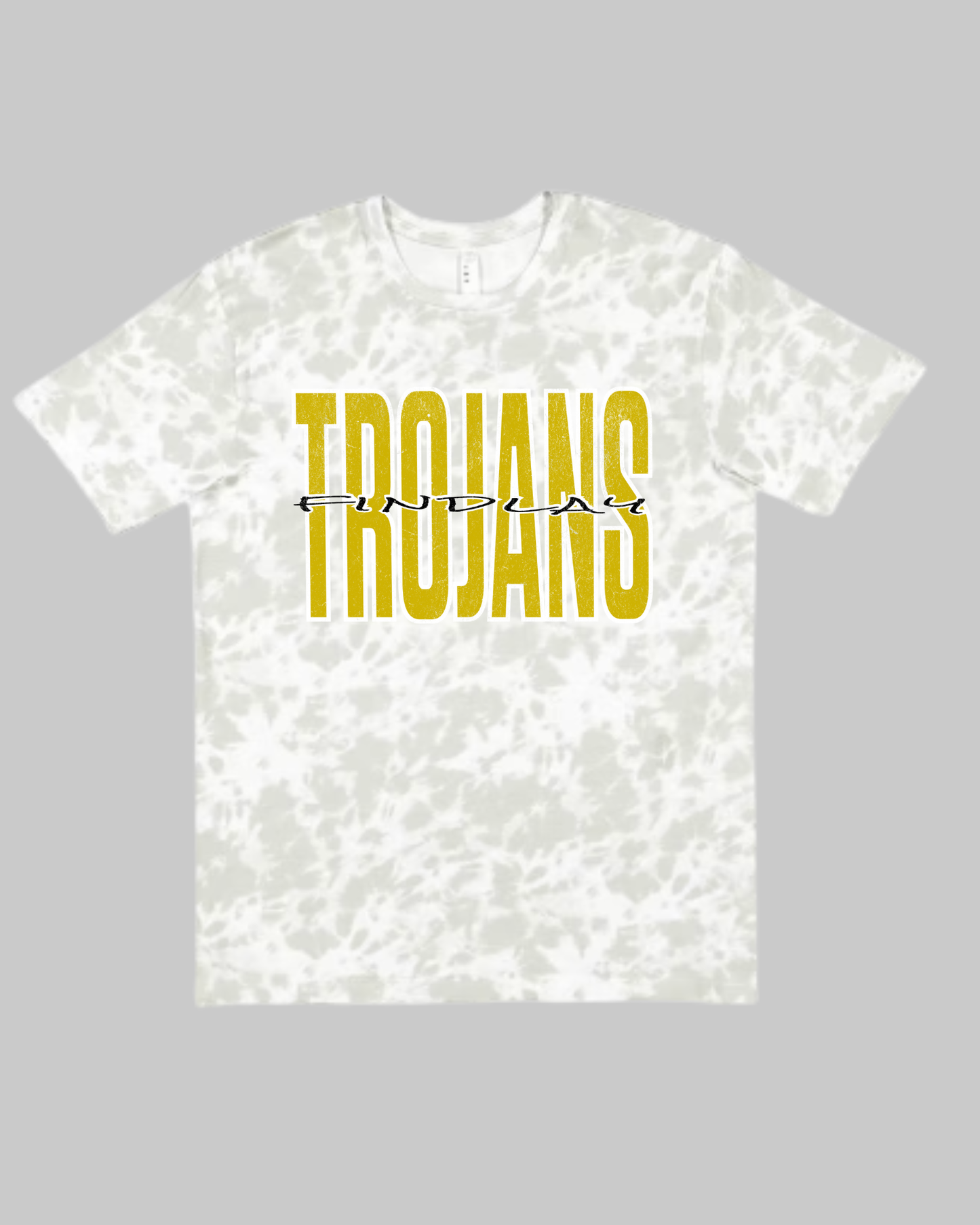 Trojans  distressed Tie Die Tshirt