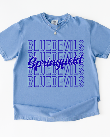 Springfield Blue Devils Tshirt (Toddler-Adult)