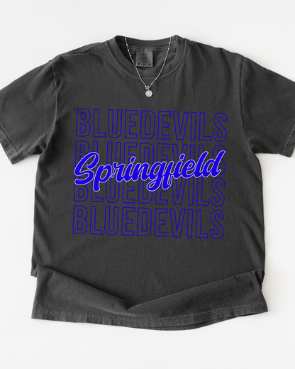 Springfield Blue Devils Tshirt (Toddler-Adult)