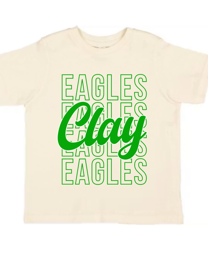 Clay Eagles Tshirt (Toddler-Adult)