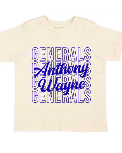 Anthony Wayne Generals Tshirt (Toddler-Adult)