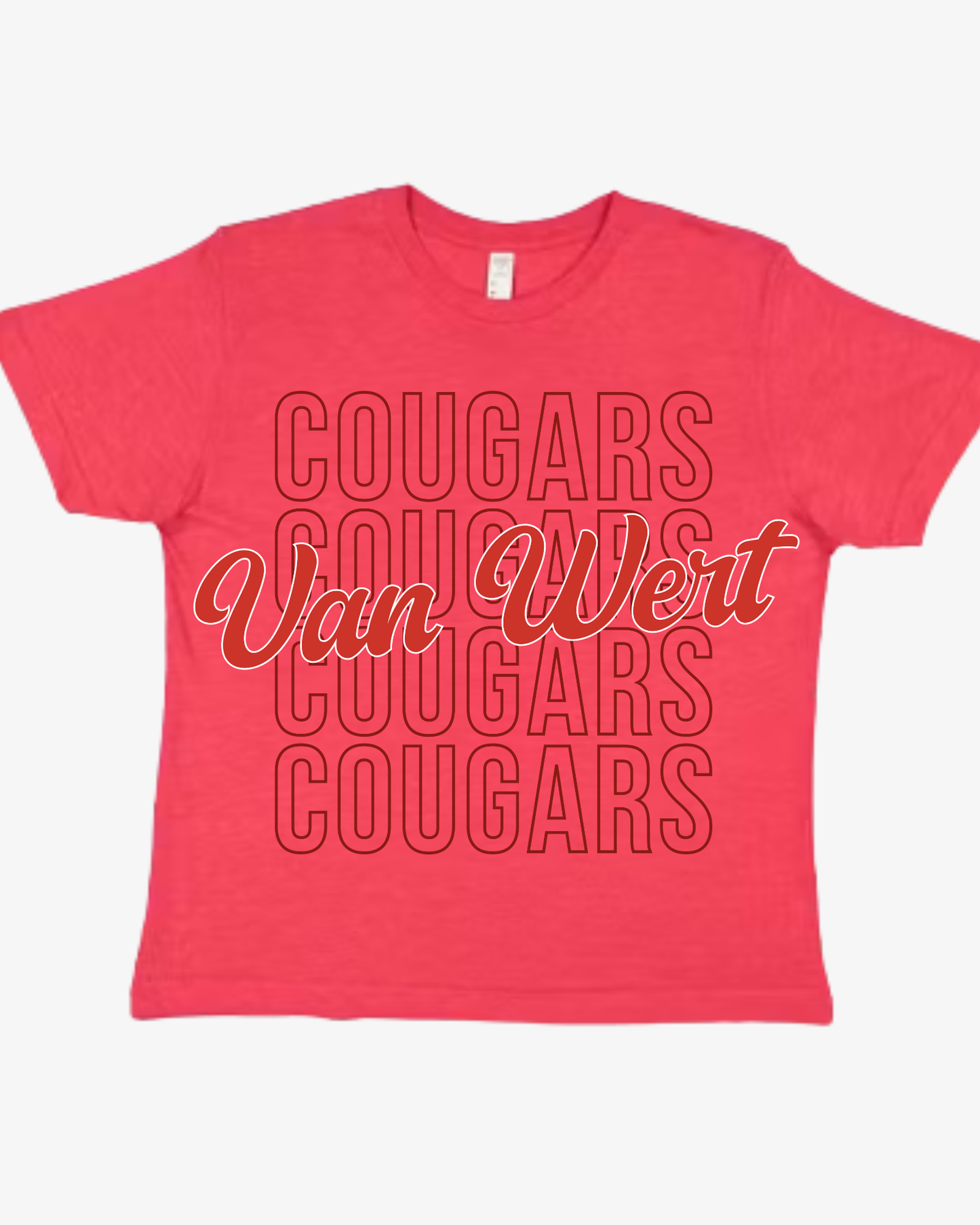 Van Wert Cougars Tshirt (Toddler-Adult)