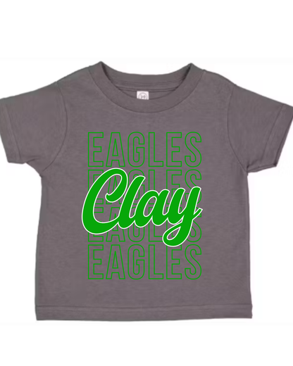 Clay Eagles Tshirt (Toddler-Adult)