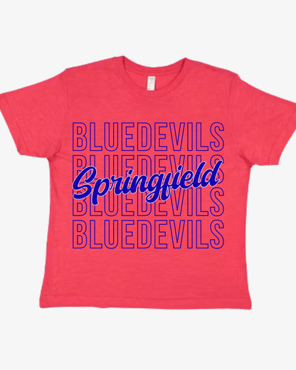 Springfield Blue Devils Tshirt (Toddler-Adult)