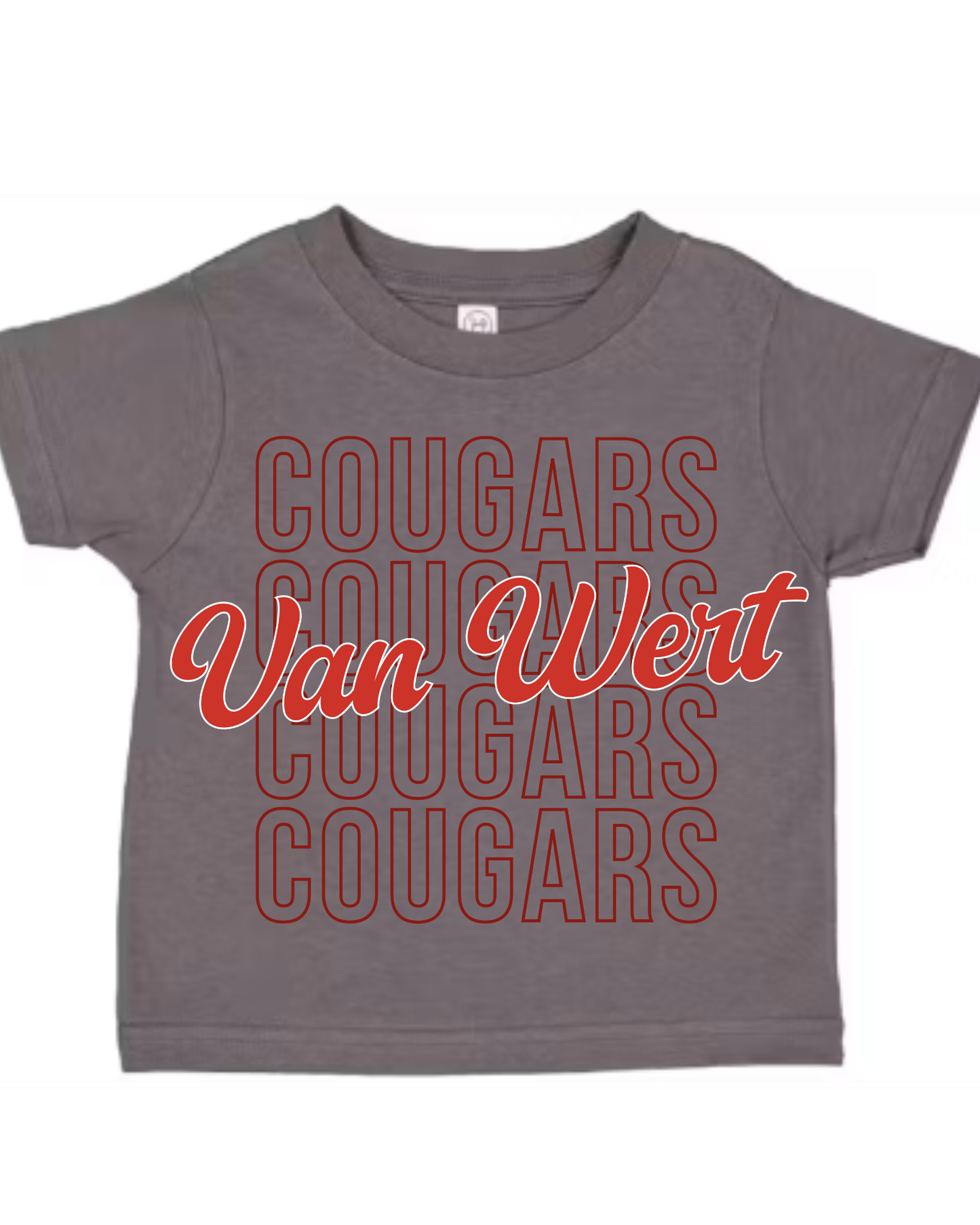 Van Wert Cougars Tshirt (Toddler-Adult)