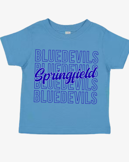 Springfield Blue Devils Tshirt (Toddler-Adult)