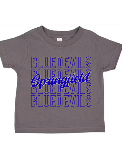 Springfield Blue Devils Tshirt (Toddler-Adult)