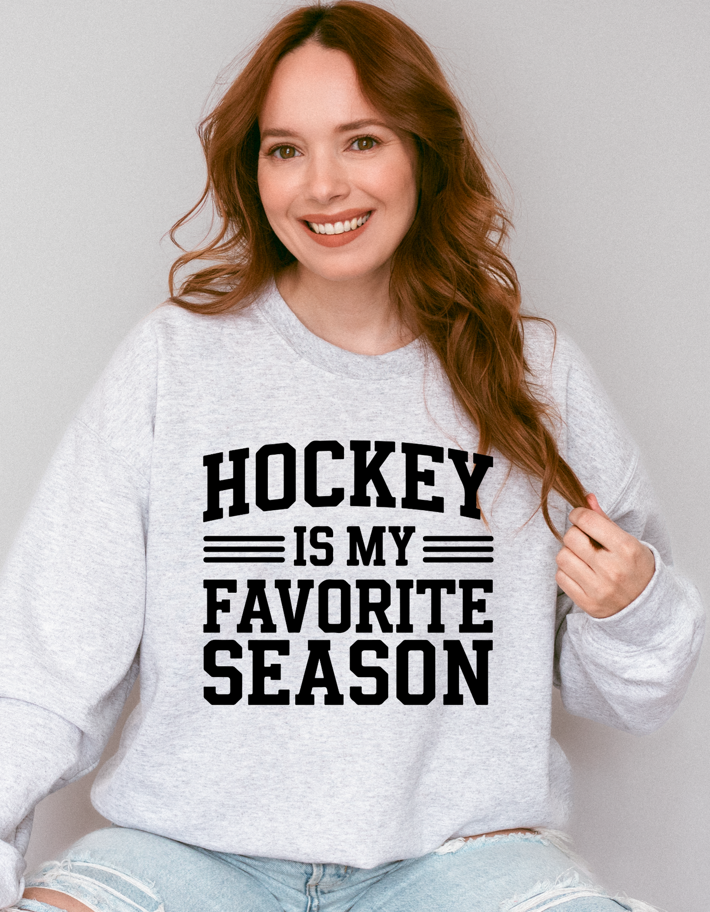 Hockey is my favorite season Crewneck