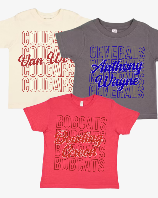 Custom Mascot x4 Tshirt (toddler-youth)