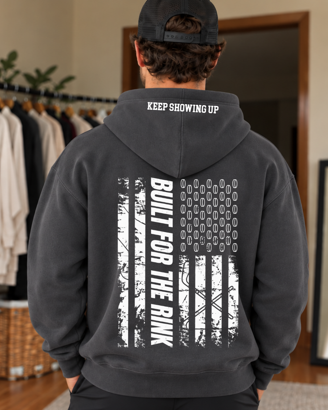 Built for the Rink Hoodie mom and dad