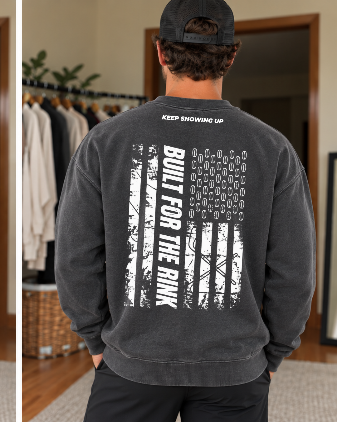 Built for the rink Crewneck mom and dad