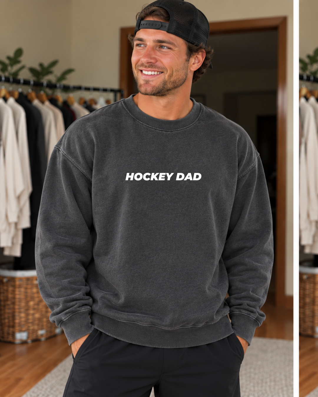 Built for the rink Crewneck mom and dad