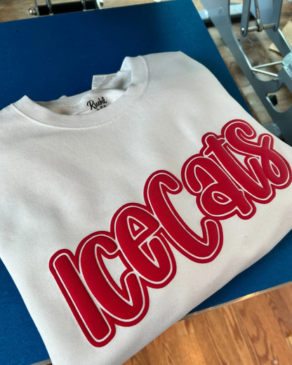 Custom Puff Print Design Crewneck