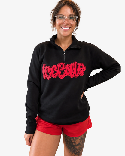 Light Weight 1/4 Zip Up Puff Print Desgin