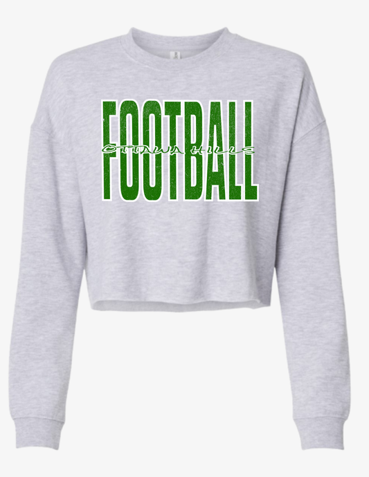 Women's Cropped Ottawa Hills Football crewneck