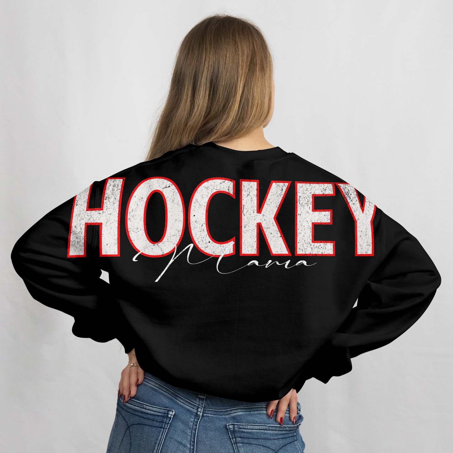 Hockey Mom Big Back Crewneck