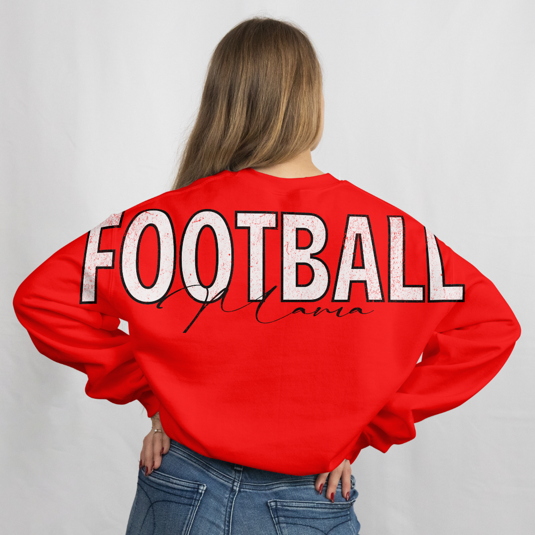 Football Mom Big Back Crewneck