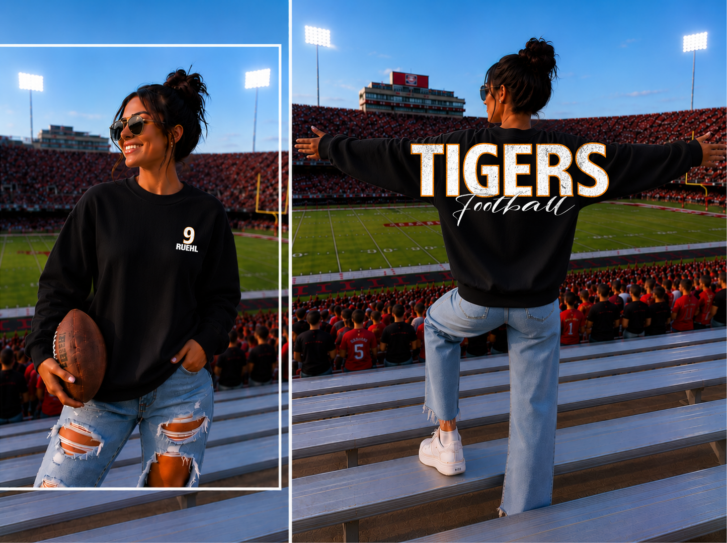 Tiger Football Crewneck
