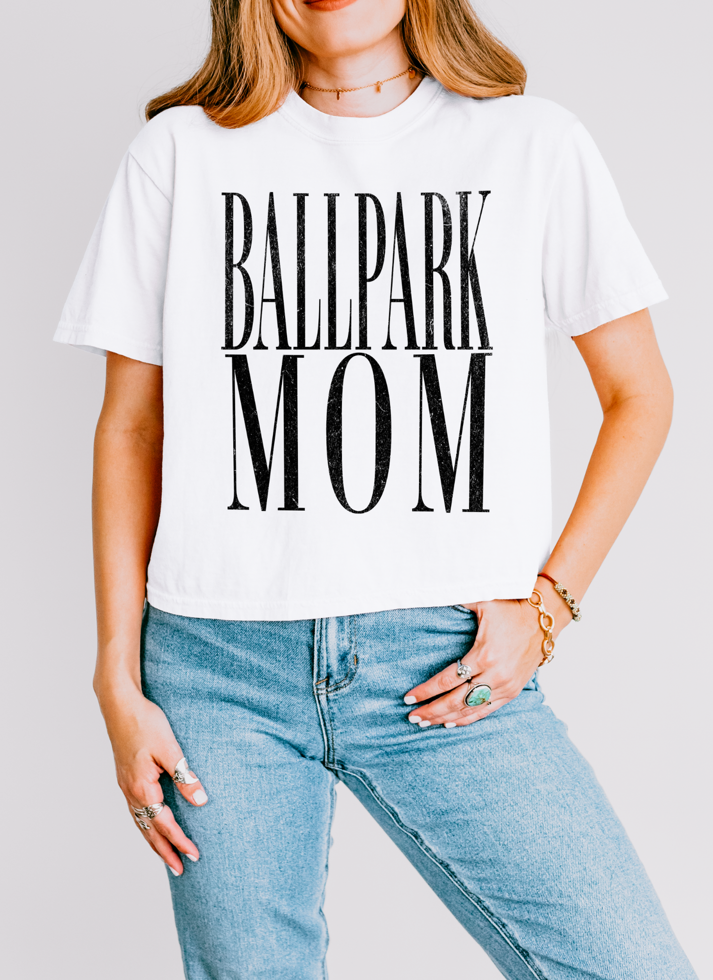 The Ballpark Mom Boxy Tee