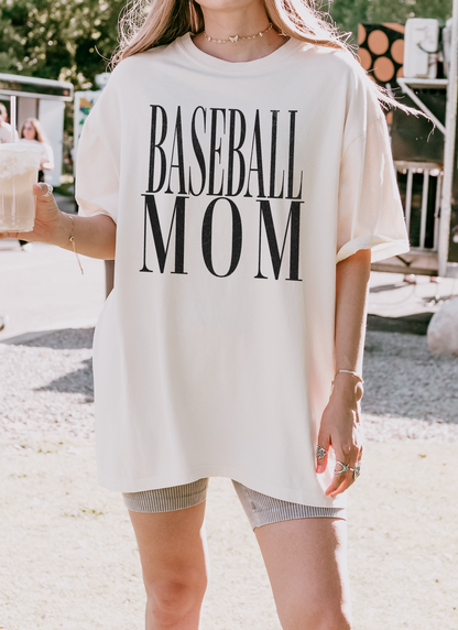 Baseball Mom Tshirt (Crop or Full Length)