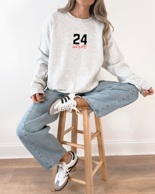 Solid Ice Cats Big Back Crewneck